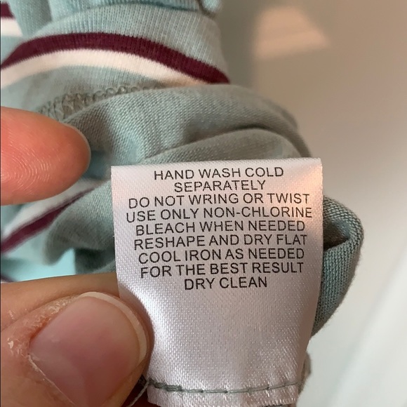 Striped half button v-neck t-shirt - Picture 6 of 6